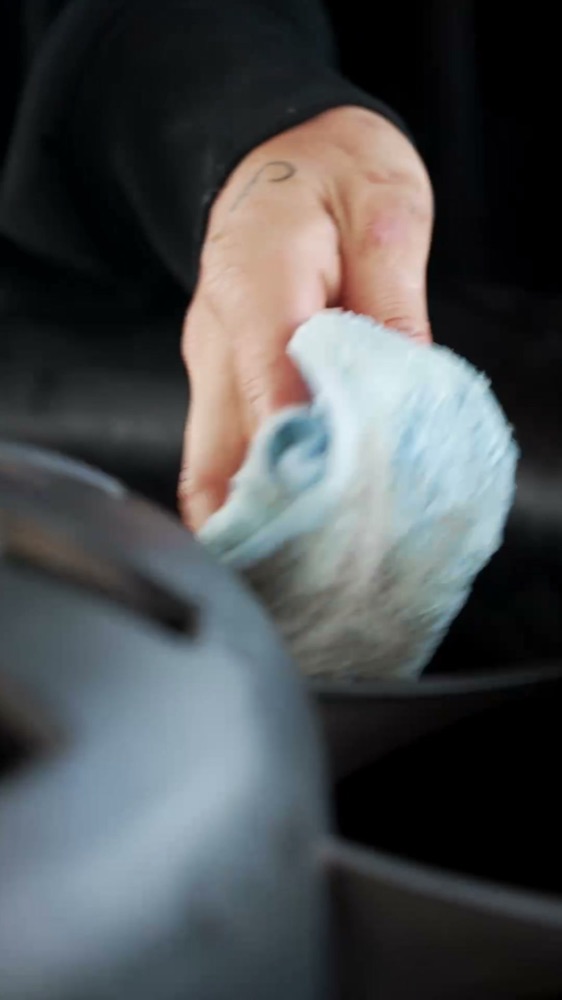 Cleaning an evap cooler fan